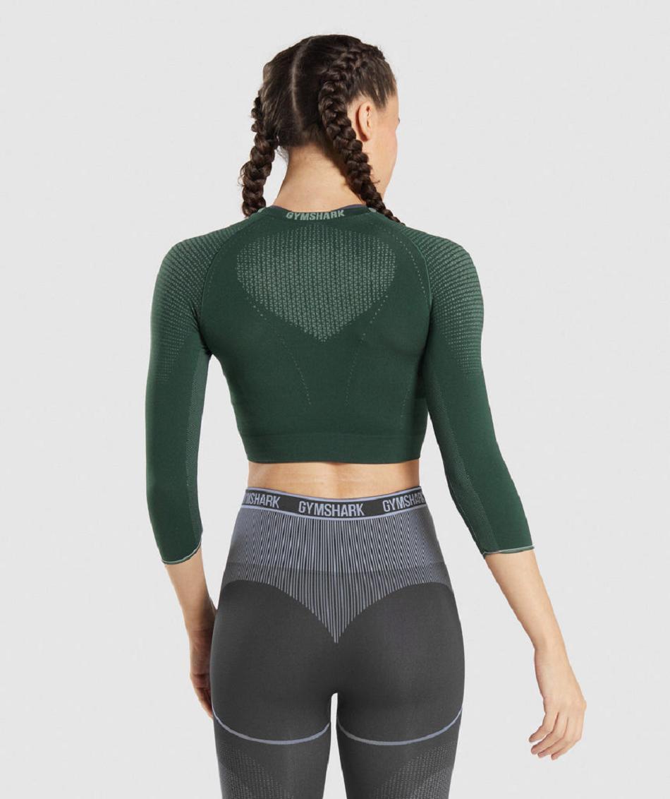 Corp Tops Gymshark Apex Seamless Mujer Obsidian | CO 2447KOR